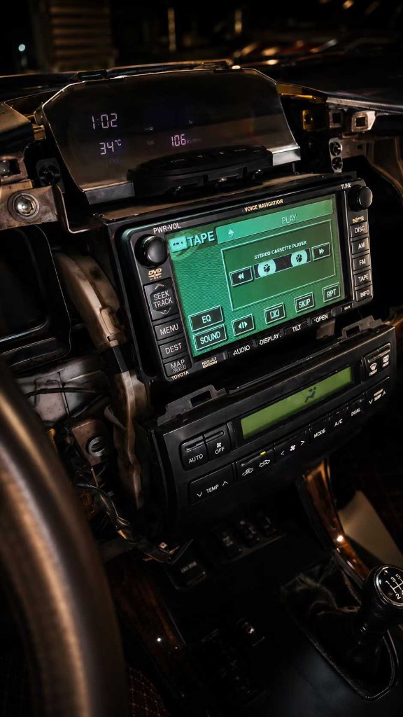 Prado stereo cassette interface detail